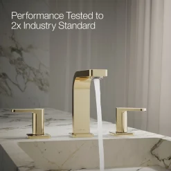 Widespread bathroom sink faucet, 1.0 gpm