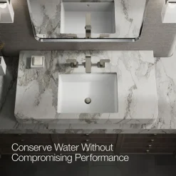 Widespread bathroom sink faucet, 1.2 gpm