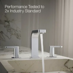 Widespread bathroom sink faucet, 1.2 gpm