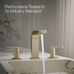 Widespread bathroom sink faucet, 1.2 gpm