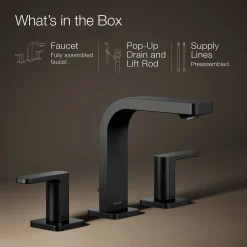 Widespread bathroom sink faucet, 1.2 gpm