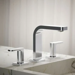 Widespread bathroom sink faucet, 1.2 gpm
