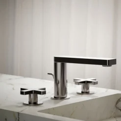 Widespread bathroom sink faucet with Cross handles, 1.2 gpm