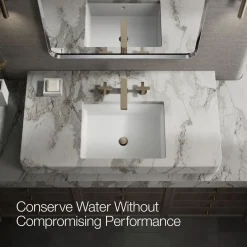Widespread bathroom sink faucet with Cross handles, 1.2 gpm