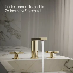 Widespread bathroom sink faucet with Cross handles, 1.2 gpm