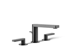 Widespread bathroom sink faucet with Lever handles, 1.2 gpm