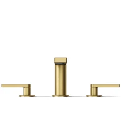 Widespread bathroom sink faucet with Lever handles, 1.2 gpm