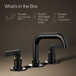 Widespread bathroom sink faucet, 1.2 gpm