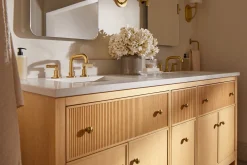 Widespread bathroom sink faucet, 1.2 gpm