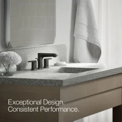 Widespread bathroom sink faucet, 1.2 gpm