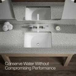 Widespread bathroom sink faucet, 1.2 gpm