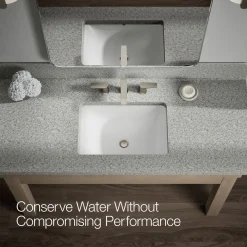 Widespread bathroom sink faucet, 1.2 gpm