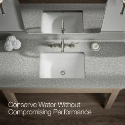 Widespread bathroom sink faucet, 1.2 gpm