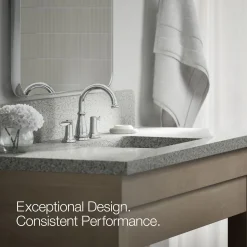 Widespread bathroom sink faucet, 1.2 gpm