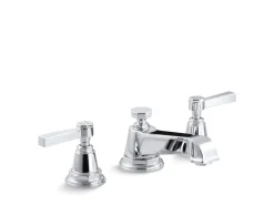 Widespread bathroom sink faucet with Lever handles, 1.2 gpm