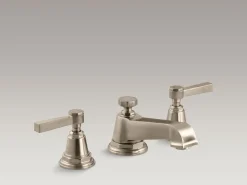 Widespread bathroom sink faucet with Lever handles, 1.2 gpm