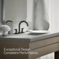 Widespread bathroom sink faucet, 1.2 gpm