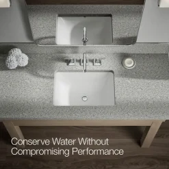 Widespread bathroom sink faucet, 1.2 gpm