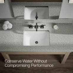 Widespread bathroom sink faucet, 1.2 gpm