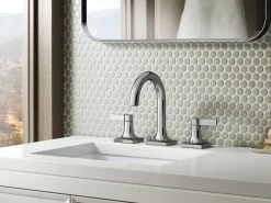 Widespread bathroom sink faucet, 1.2 gpm