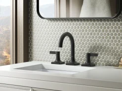 Widespread bathroom sink faucet, 1.2 gpm