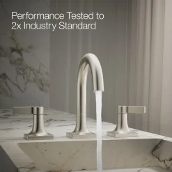 Widespread bathroom sink faucet, 1.2 gpm