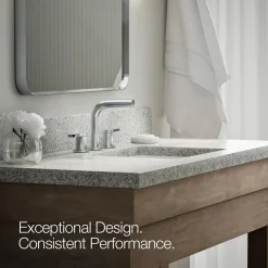 Widespread bathroom sink faucet, 1.2 gpm