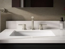 Widespread bathroom sink faucet, 1.2 gpm