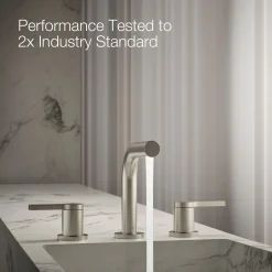 Widespread bathroom sink faucet, 1.2 gpm
