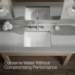 Widespread bathroom sink faucet, 1.2 gpm