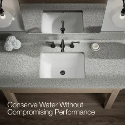 Widespread bathroom sink faucet, 1.2 gpm