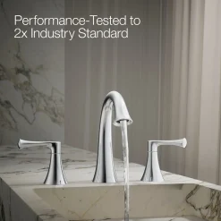 Widespread bathroom sink faucet, 1.2 gpm