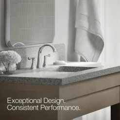 Widespread bathroom sink faucet, 1.2 gpm