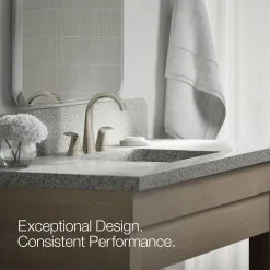 Widespread bathroom sink faucet, 1.2 gpm