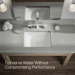 Widespread bathroom sink faucet, 1.2 gpm
