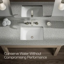 Widespread bathroom sink faucet, 1.2 gpm