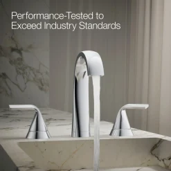 Widespread bathroom sink faucet, 1.2 gpm
