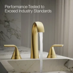 Widespread bathroom sink faucet, 1.2 gpm