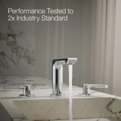 Widespread bathroom sink faucet, 1.2 gpm