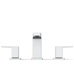 Widespread bathroom sink faucet, 0.5 gpm
