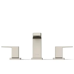 Widespread bathroom sink faucet, 0.5 gpm