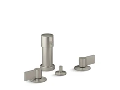 Widespread bidet faucet with Lever handles