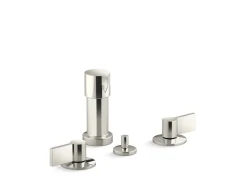 Widespread bidet faucet with Lever handles