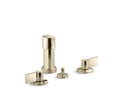 Widespread bidet faucet with Lever handles