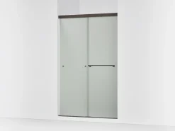 44-5/8"-47-5/8" W x 76" H bypass shower door with 5/16"-thick Frosted glass