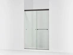 44-5/8"-47-5/8" W x 70" H bypass shower door with 5/16"-thick Crystal Clear glass