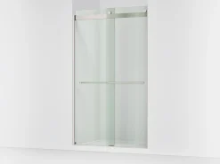 44-5/8"-47-5/8" W x 81.61" H bypass shower door with 3/8"-thick Crystal Clear glass
