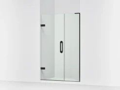 45-1/4"-46" W x 71-3/4" H pivot shower door with 3/8"-thick Crystal Clear glass