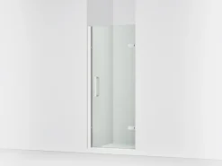 29-5/8"-30-3/8" W x 71-5/8" H pivot shower door with 3/8"-thick Crystal Clear glass