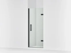 29-5/8"-30-3/8" W x 71-5/8" H pivot shower door with 3/8"-thick Crystal Clear glass